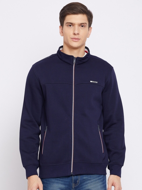 

Okane Men Navy Blue Solid Sweatshirt