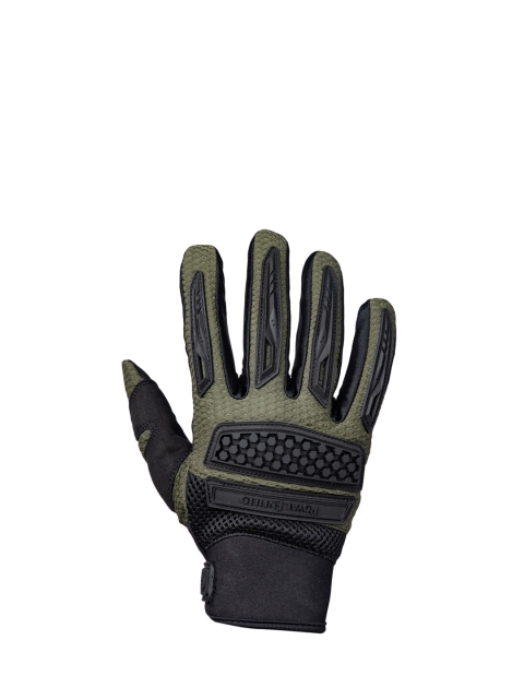 

Royal Enfield Olive & Black Solid Leather Rover Gloves