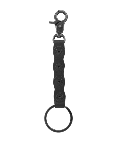 

Royal Enfield Black Chain Leather Link keychain