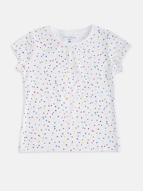 

Pantaloons Junior Girls White Printed Tops