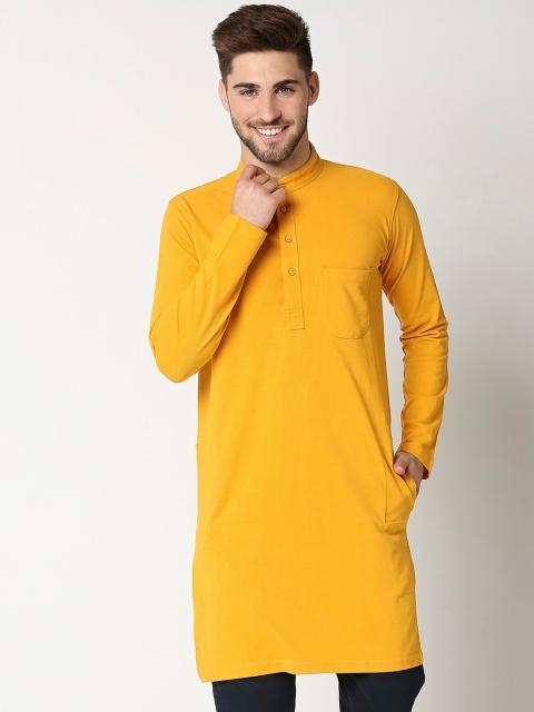 

Bewakoof Men Yellow Kurta