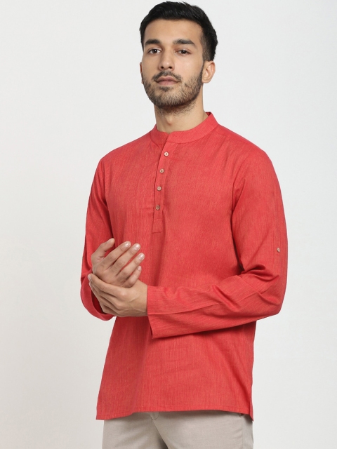

Bewakoof Men Red Short Kurta