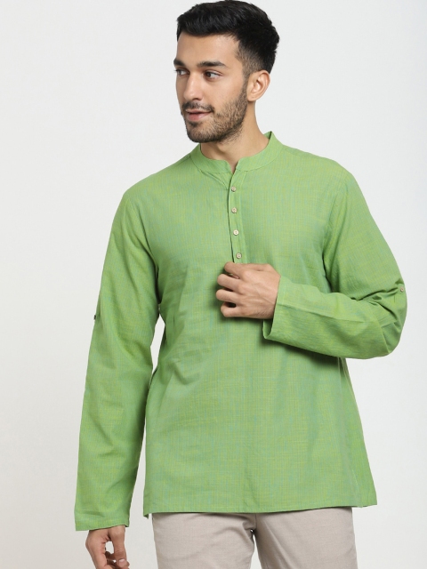 

Bewakoof Men Green Kurta
