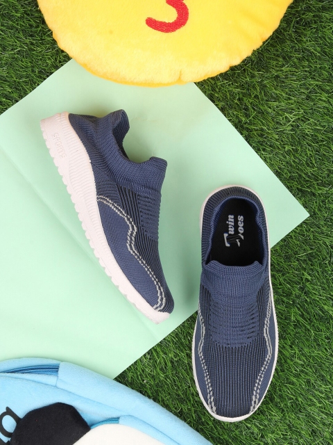 

TWIN TOES Women Blue Textile Running Non-Marking Shoes