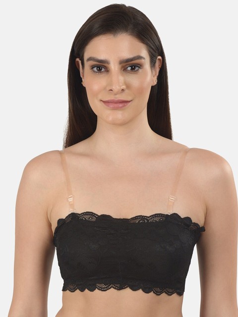 

Mod & Shy Women Black Self Design Lightly Padded Bralette