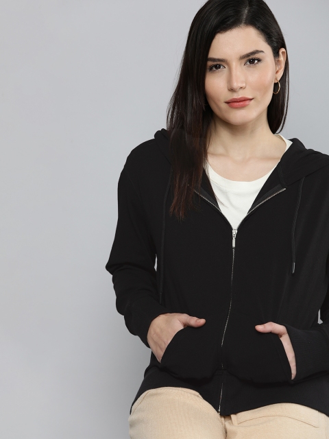 

Chemistry Women Black Hooded Sweatshirt
