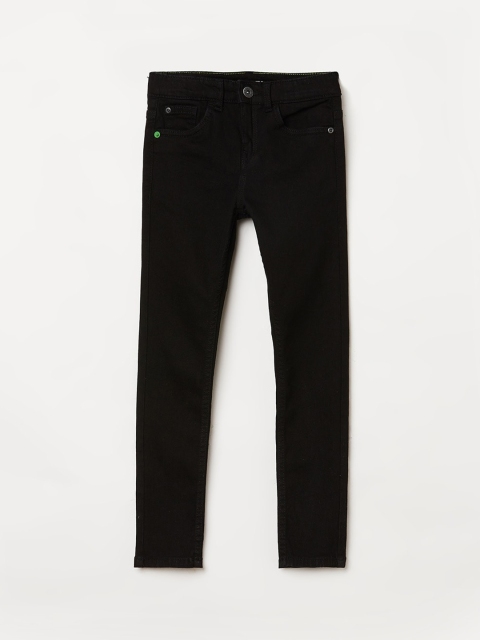 

Bossini Boys Black Skinny Fit Low-Rise Jeans