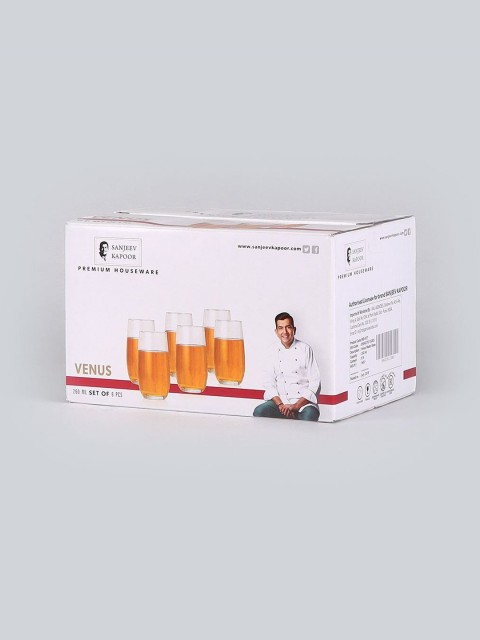 

Wonderchef Set Of 6 Transparent Water Juice Glasses