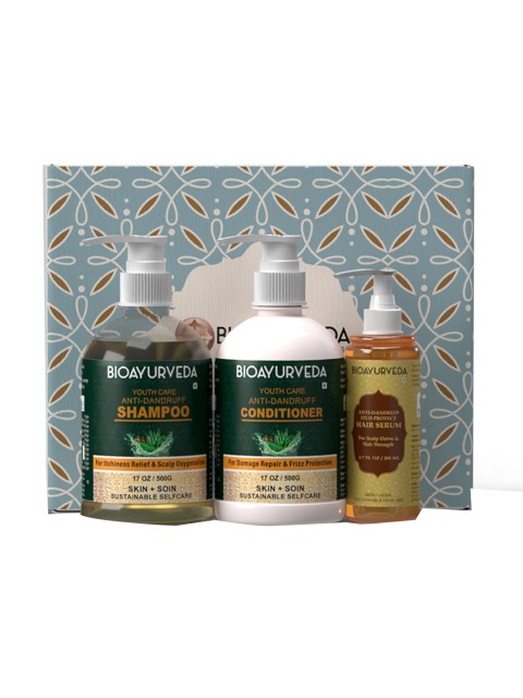 

BIOAYURVEDA Anti Dandruff Hair Care Pack, Green