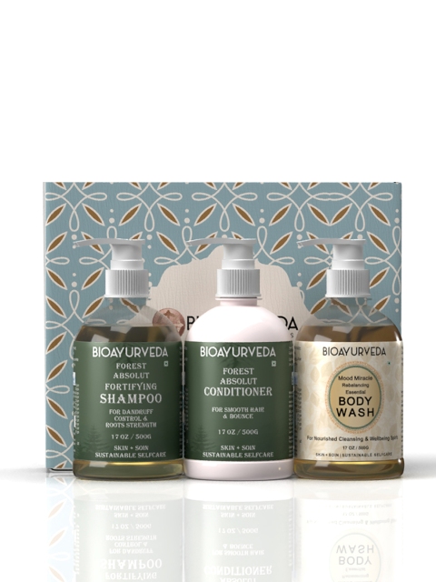 

BIOAYURVEDA Set Of 3 Forest Absolut Shampoo With Conditioner & Body Wash - 1500 gm, Multi