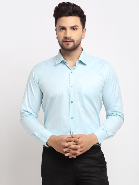 

La Mode Men Blue Slim Fit Opaque Formal Shirt
