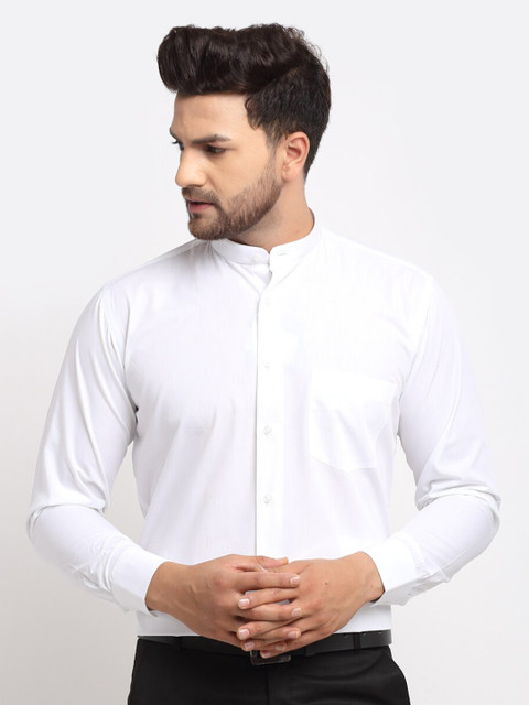 

La Mode Men White Slim Fit Opaque Formal Shirt