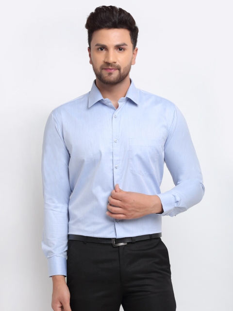 

La Mode Men Blue Slim Fit Opaque Formal Shirt