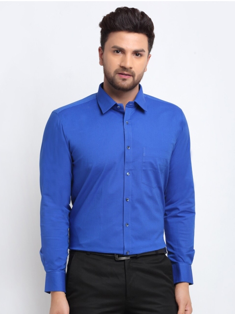 

La Mode Men Blue Slim Fit Opaque Formal Shirt