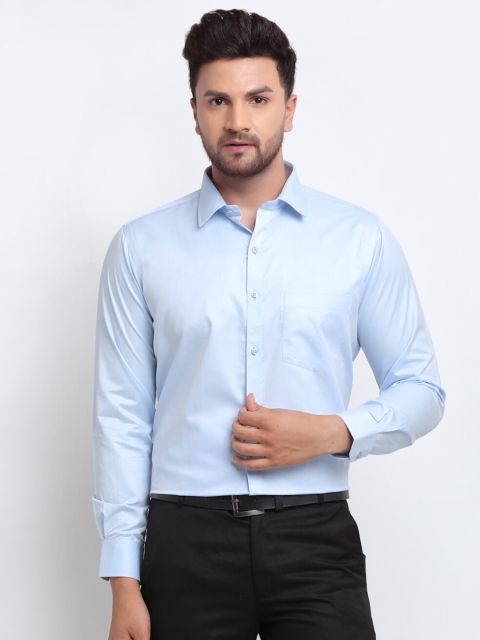 

La Mode Men Blue Slim Fit Opaque Formal Shirt