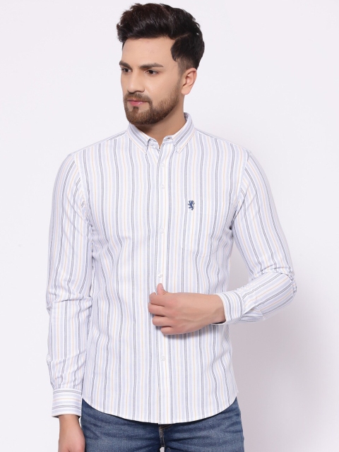 

Red Tape Men White Striped Casual Shirt