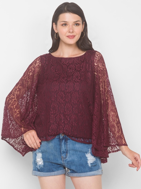 

Iti Purple Georgette Regular Top
