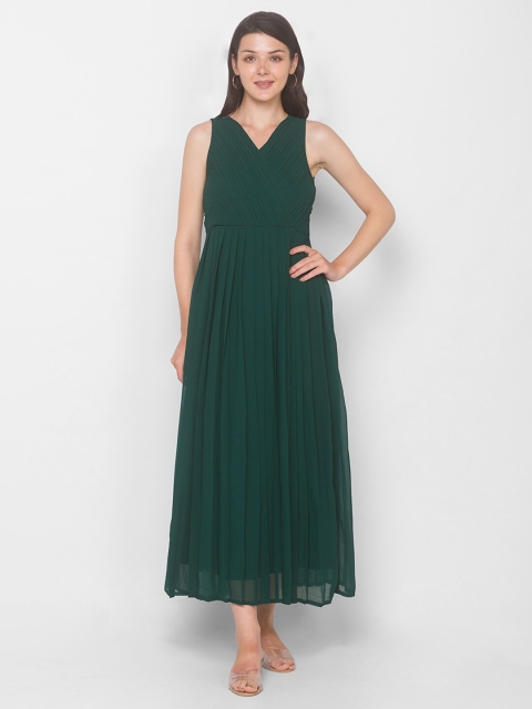 

Iti Green Georgette Midi Dress