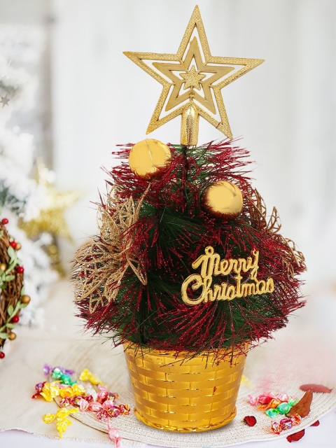 

TIED RIBBONS Red & Green Artificial Christmas Tree Gift Set, Multi