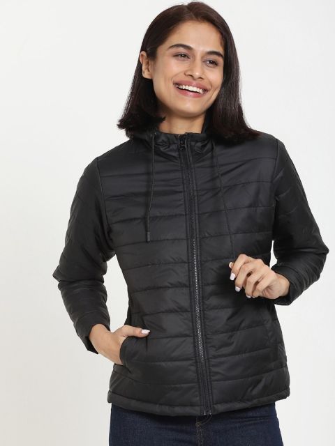 

Bewakoof Women Black Puffer Jacket