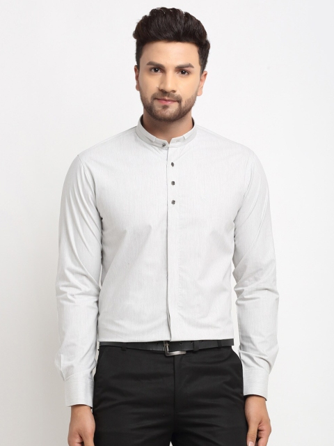 

La Mode Men Grey Slim Fit Opaque Casual Shirt