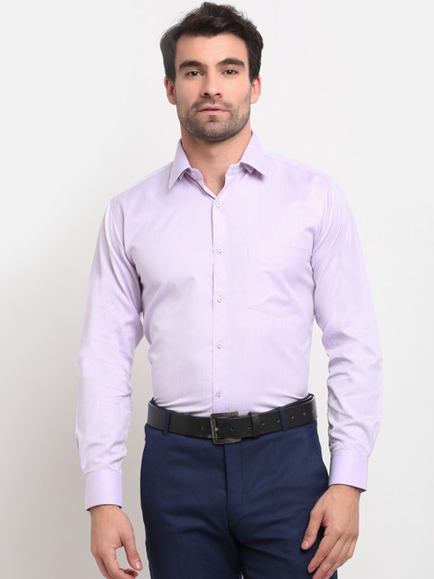 

La Mode Men Purple Slim Fit Opaque Formal Shirt