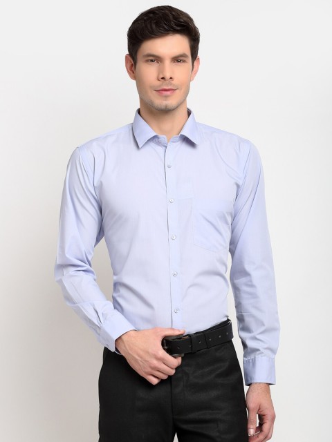 

La Mode Men Blue Slim Fit Opaque Formal Shirt