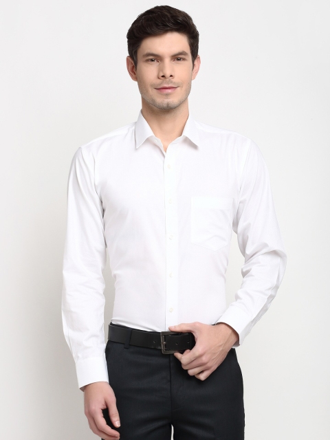 

La Mode Men White Slim Fit Opaque Formal Shirt