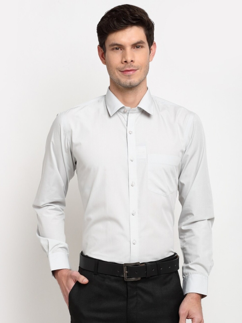 

La Mode Men Grey Slim Fit Opaque Formal Shirt