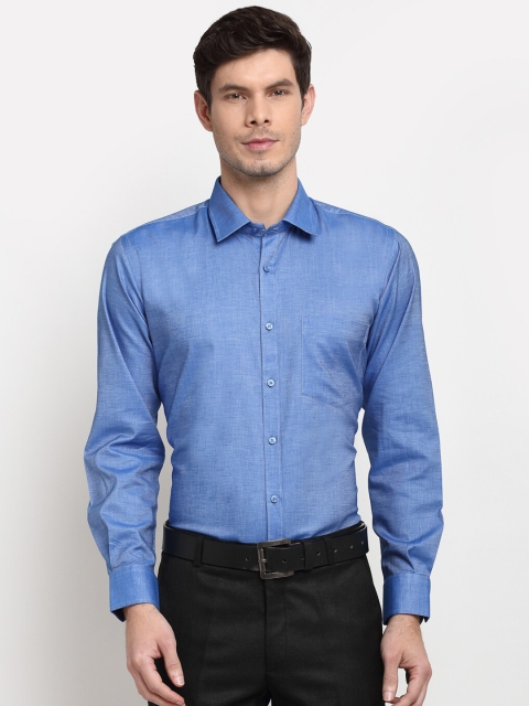 

La Mode Men Blue Slim Fit Opaque Formal Shirt