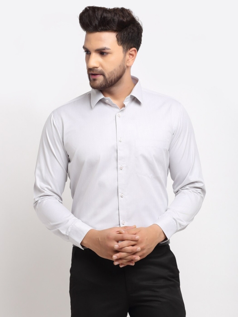 

La Mode Men Off White Slim Fit Opaque Formal Shirt