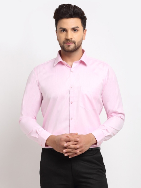 

La Mode Men Pink Slim Fit Opaque Formal Shirt