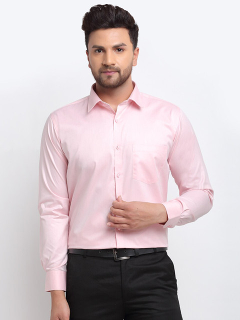 

La Mode Men Pink Slim Fit Opaque Formal Shirt