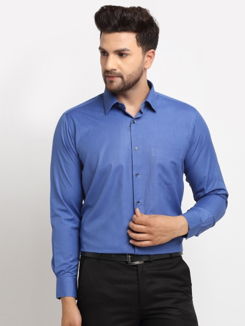 

La Mode Men Blue Slim Fit Opaque Formal Shirt