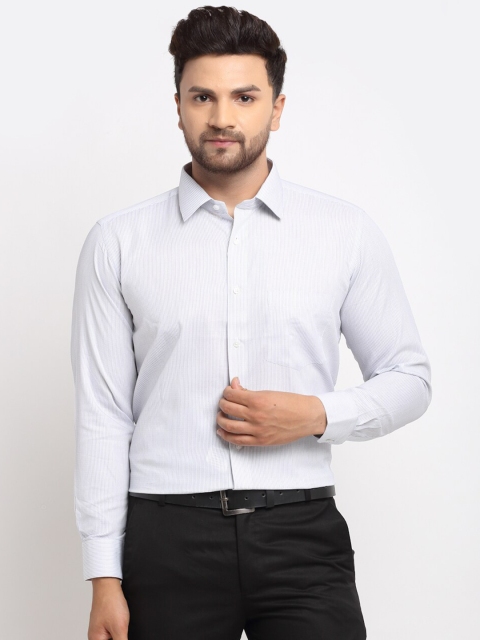 

La Mode Men Blue Slim Fit Opaque Cotton Formal Shirt