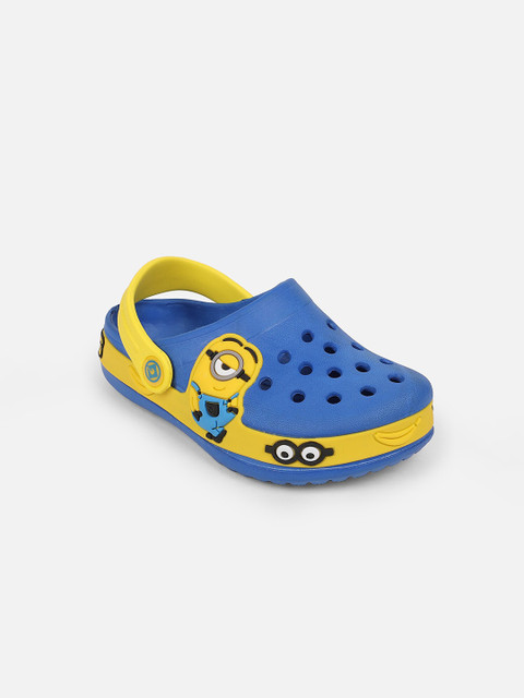 

Kids Ville Minions Featured Boys Blue & Yellow Printed Rubber Clogs
