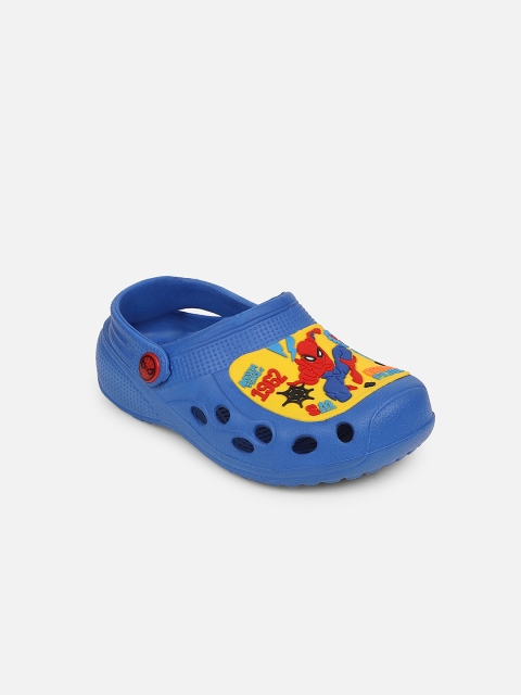 

Kids Ville Boys Blue & Yellow Spiderman Printed Rubber Clogs