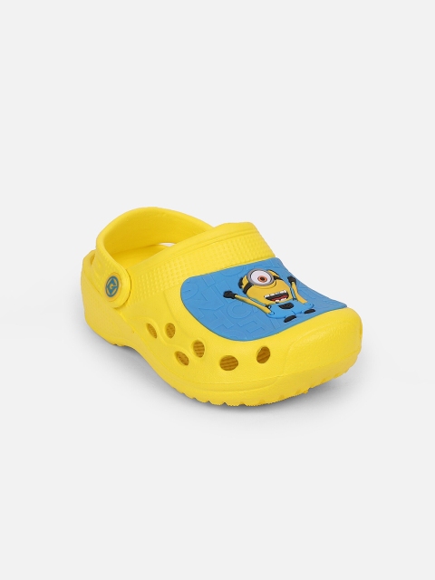 

Kids Ville Boys Yellow & Blue Printed Rubber Clogs