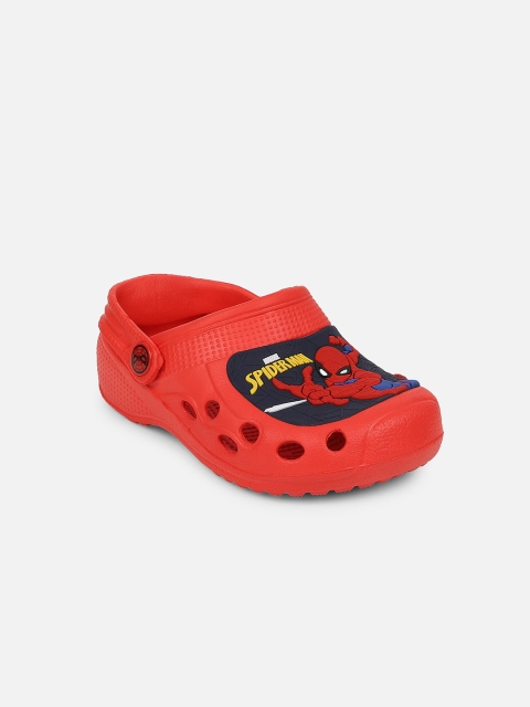 

Kids Ville Spiderman Featured Boys Red & Blue Printed Rubber Clogs