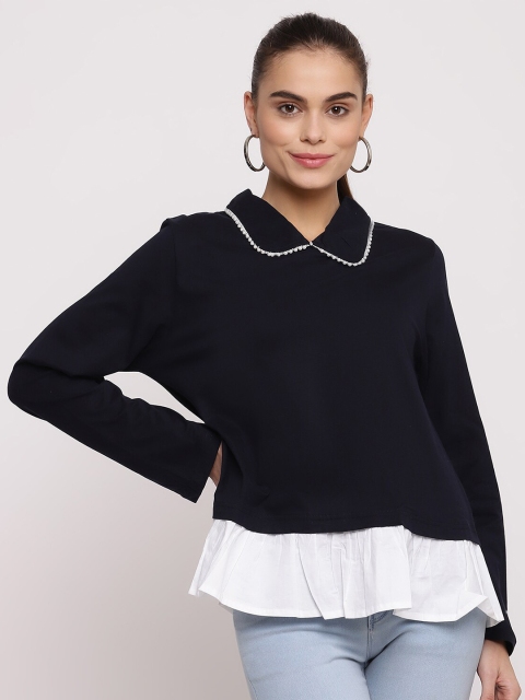

The Vanca Blue Shirt Style Top