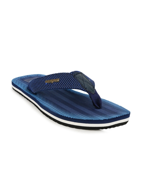 

Campus Men Blue Printed Thong Flip-Flops