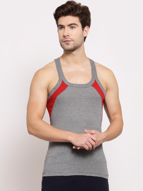 

SPORTO Men Grey Gym Vest