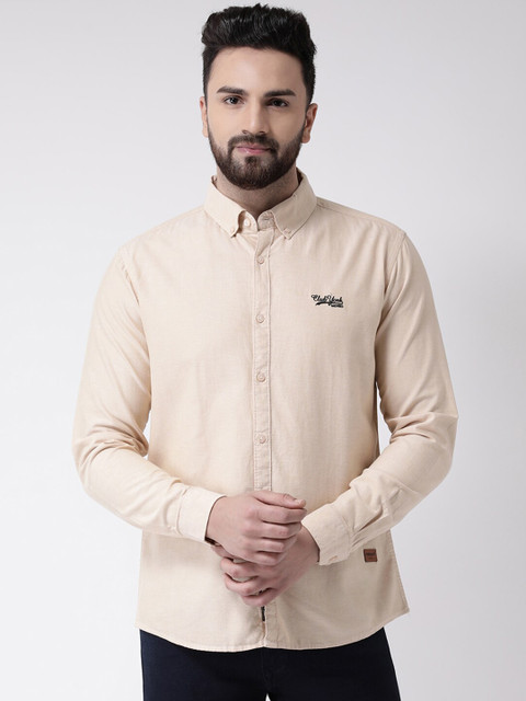 

Club York Men Beige Opaque Casual Shirt