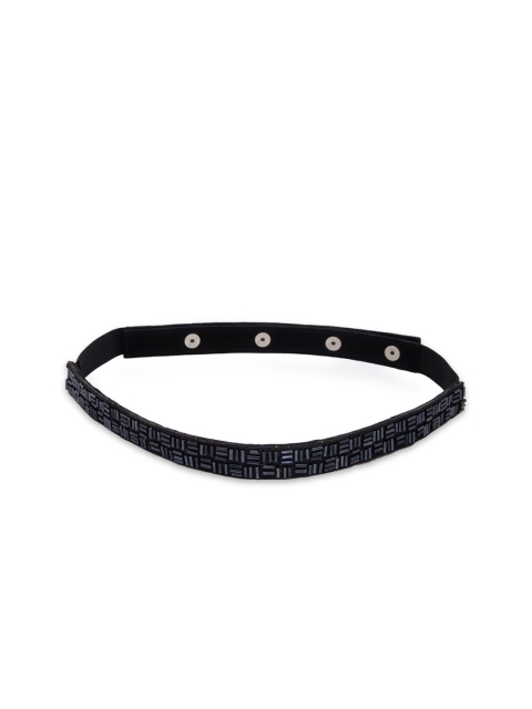

DEEBACO Women Black Embellished Belt