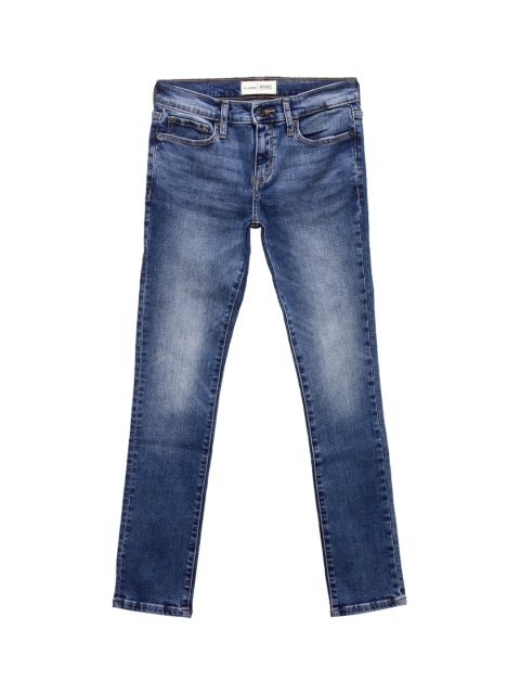 

Mode by Red Tape Girls Blue Skinny Fit Low Distress Heavy Fade Jeans