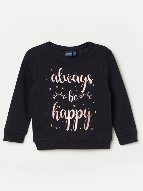 

Juniors Girls Blue Printed Sweatshirt