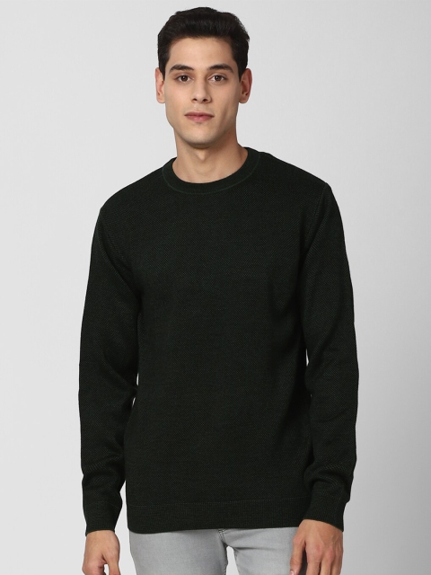 

Peter England Casuals Men Green Wool Pullover