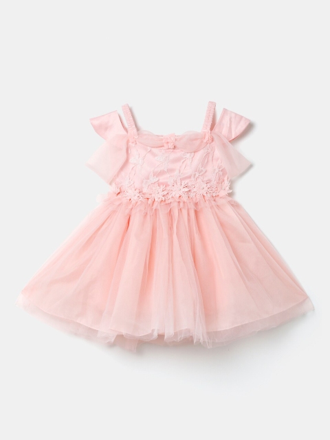 

Hopscotch Girls Pink Floral Fit and Flare Dress