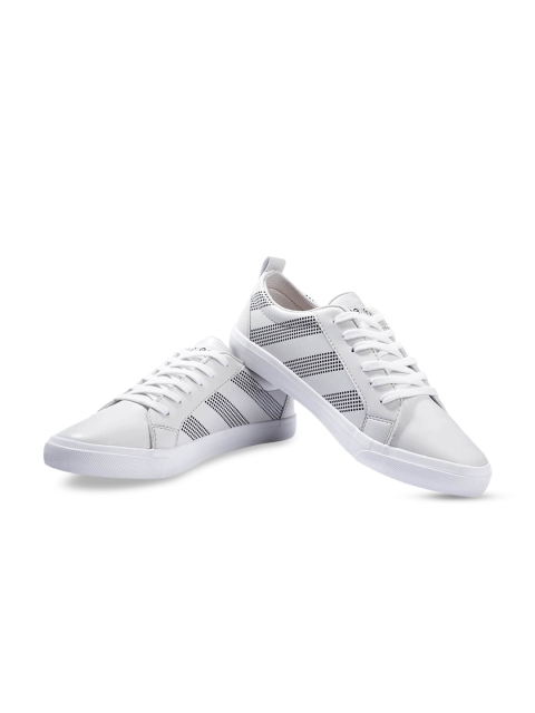 

Paragon Women White Striped Sneakers