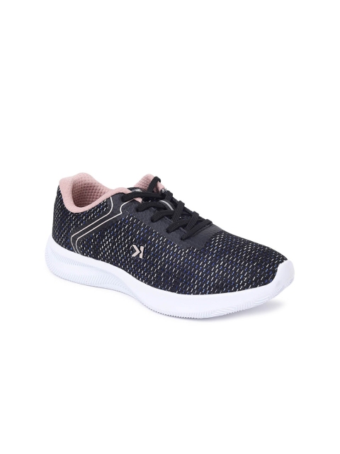 

Paragon Women Black & Blue Woven Design Sneakers